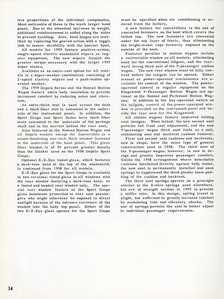 1959 Chevrolet Engineering Features Booklet Page 46